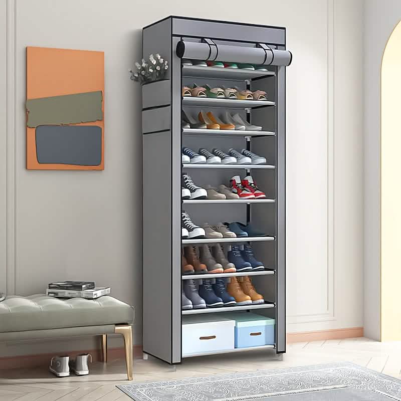 10-Layer 9 Grid Shoe Rack Shelf Storage Closet Organizer