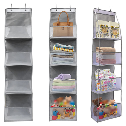 1pc 4 /6Layer Over The Door Hanging Organizer