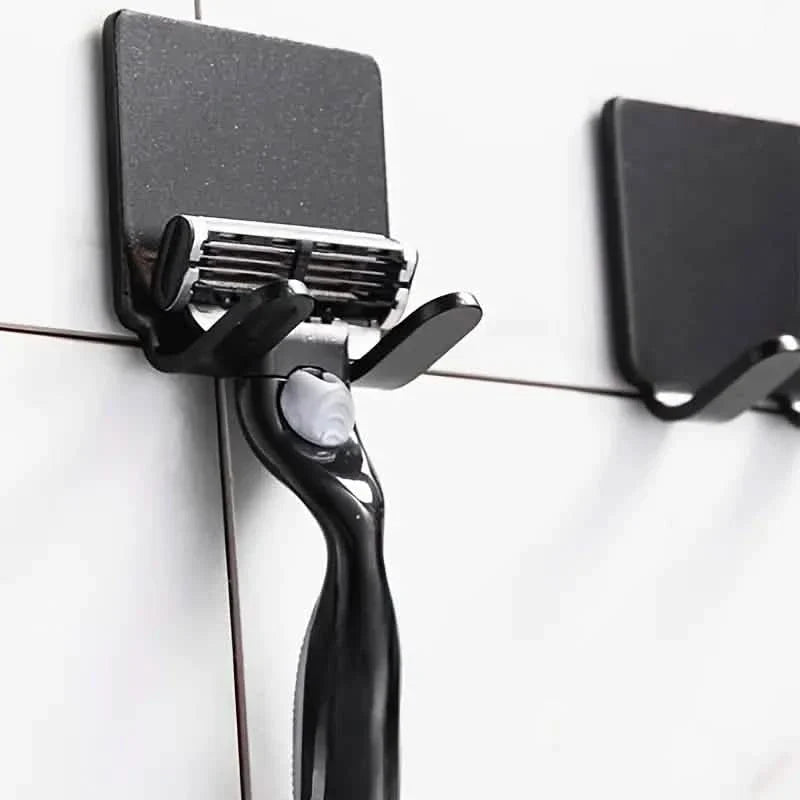 4-Pack: Storage Hook for Bathroom Razor Shaver or Wall Kitchen Use